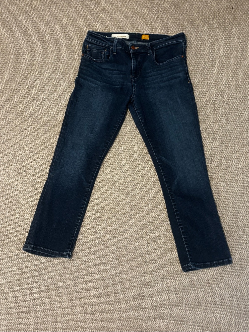 Pilcro and the Letterpress Dark Blue Straight Leg Jeans